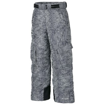 Columbia Sportswear Glacier Slope Snow Pants - Insulated (For Boys) in Black Vert Stripe