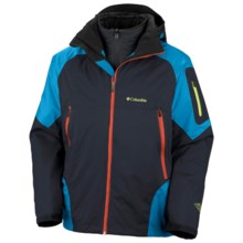 Columbia Sportswear Glacier-to-Glade II Parka - Waterproof 3-in-1, Removable Liner (For Men) in Abyss/Compass Blue/Hot Rod - Closeouts