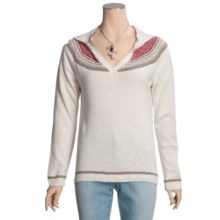 Columbia Sportswear Glimmer Girl Hoodie Sweater - Cotton Rich (For Women) in Winter White Heather - Closeouts
