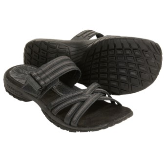 Columbia sportswear Gretta Sandals - Leather, Slip-Ons (For Women) in Black