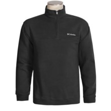 Columbia Sportswear Hart Mountain Sweatshirt - Zip Neck (For Big and Tall Men) in Black - Closeouts