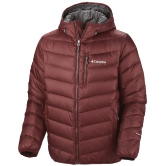 Columbia Sportswear Hellfire Omni-Heat® Down Hooded Jacket - 550 Fill Power (For Men) in Madder Brown
