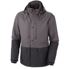 Columbia Sportswear Hemlock Road Omni-Tech® Jacket - Waterproof (For Men) in Black Broken Twill - Closeouts