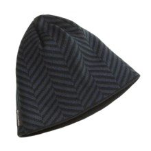 Columbia Sportswear Herringbone Beanie Hat  in Petrol/ Black - Closeouts