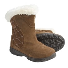 Columbia Sportswear Ice Maiden Winter Boots - Suede, Insulated (For Youth) in Bison/Pink Lady - Closeouts