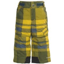 Columbia Sportswear Ice Slope Snow Pants - Insulated (For Toddlers) in Yellow Curry Plaid - Closeouts
