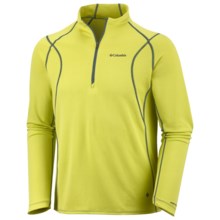 Columbia Sportswear Insect Blocker Sporty Shirt - UPF 50, Zip Neck, Long Sleeve (For Men) in Chartreuse - Closeouts