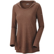 Columbia Sportswear Knotty Trail Hoodie Shirt - Long Sleeve (For Women) in Brownstone Heather - Closeouts