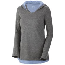Columbia Sportswear Knotty Trail Hoodie Shirt - Long Sleeve (For Women) in Coal Heather - Closeouts
