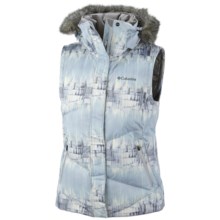 Columbia Sportswear Lay D Down Omni-Heat® Vest (For Women) in Ice Grey Mineral Rock Print - Closeouts