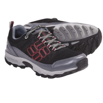 Columbia Sportswear Lonerock Mesh Shoes (For Youth) in Black/Intense Red