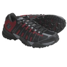 Columbia Sportswear Master of Faster Low Trail Shoes - Omni-Tech®, Waterproof (For Men) in Black/Chili Pepper - Closeouts