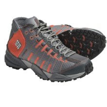 Columbia Sportswear Master of Faster Mid Trail Running Shoes - Omni-Tech®, Waterproof (For Women) in Hot Coral/Metallic Silver - Closeouts