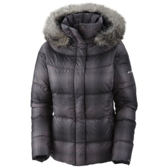 Columbia Sportswear Mercury Maven II Down Jacket - 550 Fill Power, Removable Hood (For Women) in Black Print