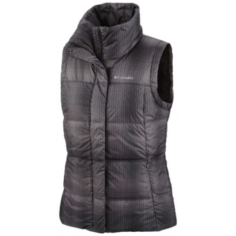 Columbia Sportswear Mercury Maven II Down Vest - 550 Fill Power (For Women) in Black Plaid