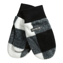 Columbia Sportswear Mt. Hood Fleece Mittens (For Youth) in Black/Sea Salt Buffalo - Closeouts