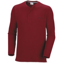 Columbia Sportswear Olstad Henley Shirt - Long Sleeve (For Men) in Red Velvet - Closeouts