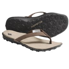 Columbia Sportswear Orla Flip Sandals - Leather (For Women) in Chestnut - Closeouts