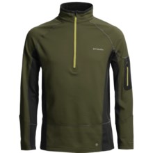 Columbia Sportswear Out & Back Fleece Pullover - Zip Neck (For Men) in Surplus Green - Closeouts