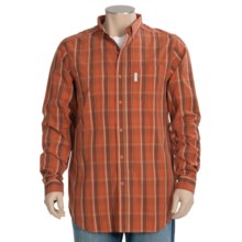 Columbia Sportswear Out and Back Shirt - Long Sleeve (For Tall Men) in Burnt Orange Plaid - Closeouts