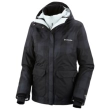 Columbia Sportswear Parallel Peak Omni-Heat® Interchange Jacket - 3-in-1 (For Women) in Black Lumberjack Plaid - Closeouts