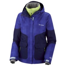 Columbia Sportswear Parallel Peak Omni-Heat® Interchange Jacket - 3-in-1 (For Women) in Light Grape Lumberjack Plaid - Closeouts