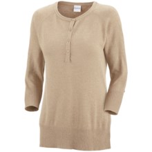 Columbia Sportswear Perfect Layer Heathered Sweater - Henley (For Women) in Oatmeal Heather - Closeouts