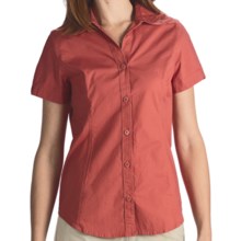 Columbia Sportswear Petal Terrace Shirt - Stretch Cotton, Short Sleeve (For Women) in Coral - Closeouts