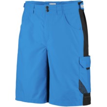 Columbia Sportswear PFG Big Katuna Fishing Shorts - UPF 50 (For Men) in Compass Blue/Black - Closeouts