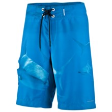 Columbia Sportswear PFG Offshore Teaser Action Board Shorts - UPF 30 (For Men) in Windsor/Shark Party - Closeouts