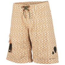 Columbia Sportswear PFG Offshore Teaser Action Boardhorts - UPF 30 (For Men) in Campfire, Redfish Scales - Closeouts