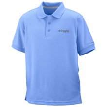 Columbia Sportswear PFG Perfect Cast Polo Shirt - UPF 30, Short Sleeve (For Boys) in White Cap - Closeouts