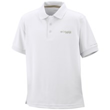 Columbia Sportswear PFG Perfect Cast Polo Shirt - UPF 30, Short Sleeve (For Little Boys) in White - Closeouts