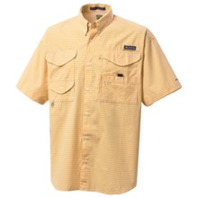 Columbia Sportswear PFG Super Bonehead Classic Shirt - UPF 30, Short Sleeve (For Men) in Solarize/Gingham - Closeouts