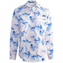 Columbia Sportswear PFG Super Bonehead Shirt - UPF 30, Long Sleeve (For Women) in Vivid Blue/Key West Toile Prt - Closeouts