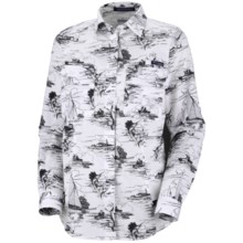 Columbia Sportswear PFG Super Bonehead Shirt - UPF 30, Long Sleeve (For Women) in White/Key West Toile Prt - Closeouts