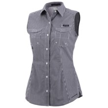 Columbia Sportswear PFG Super Bonehead Shirt - UPF 30, Sleeveless (For Women) in Eclipse Blue Gingham - Closeouts