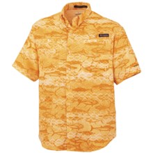 Columbia Sportswear PFG Super Tamiami Shirt - UPF 40, Short Sleeve (For Men) in Lemon Whip/Matacumbe Ghosts - Closeouts