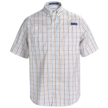 Columbia Sportswear PFG Super Tamiami Shirt - UPF 40, Short Sleeve (For Men) in White/Multi Plaid - Closeouts