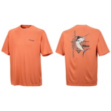 Columbia Sportswear PFG Terminal Tackle T-Shirt - UPF 50, Short Sleeve (For Men) in Bright Peach Marlin - Closeouts