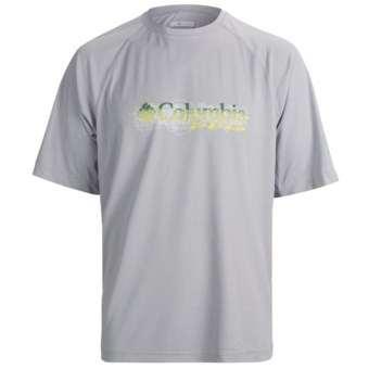 Columbia Sportswear PFG Terminal Tackle T-Shirt - UPF 50, Short Sleeve (For Men) in Cool Grey Inland Slam