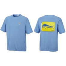 Columbia Sportswear PFG Terminal Tackle T-Shirt - UPF 50, Short Sleeve (For Men) in White Cap/Dorado Flag - Closeouts