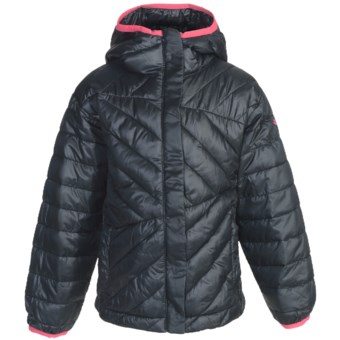 Columbia Sportswear Powder Lite Jacket - Insulated (For Toddler Girls) in Black/Afterglow