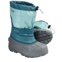 Columbia Sportswear Powderbug Plus II OutDry® Winter Boots - Waterproof (For Kids) in Clear Blue/Shasta - Closeouts