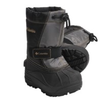 Columbia Sportswear PowderBug Plus Winter Boots (For Toddlers) in Black/Treasure - Closeouts
