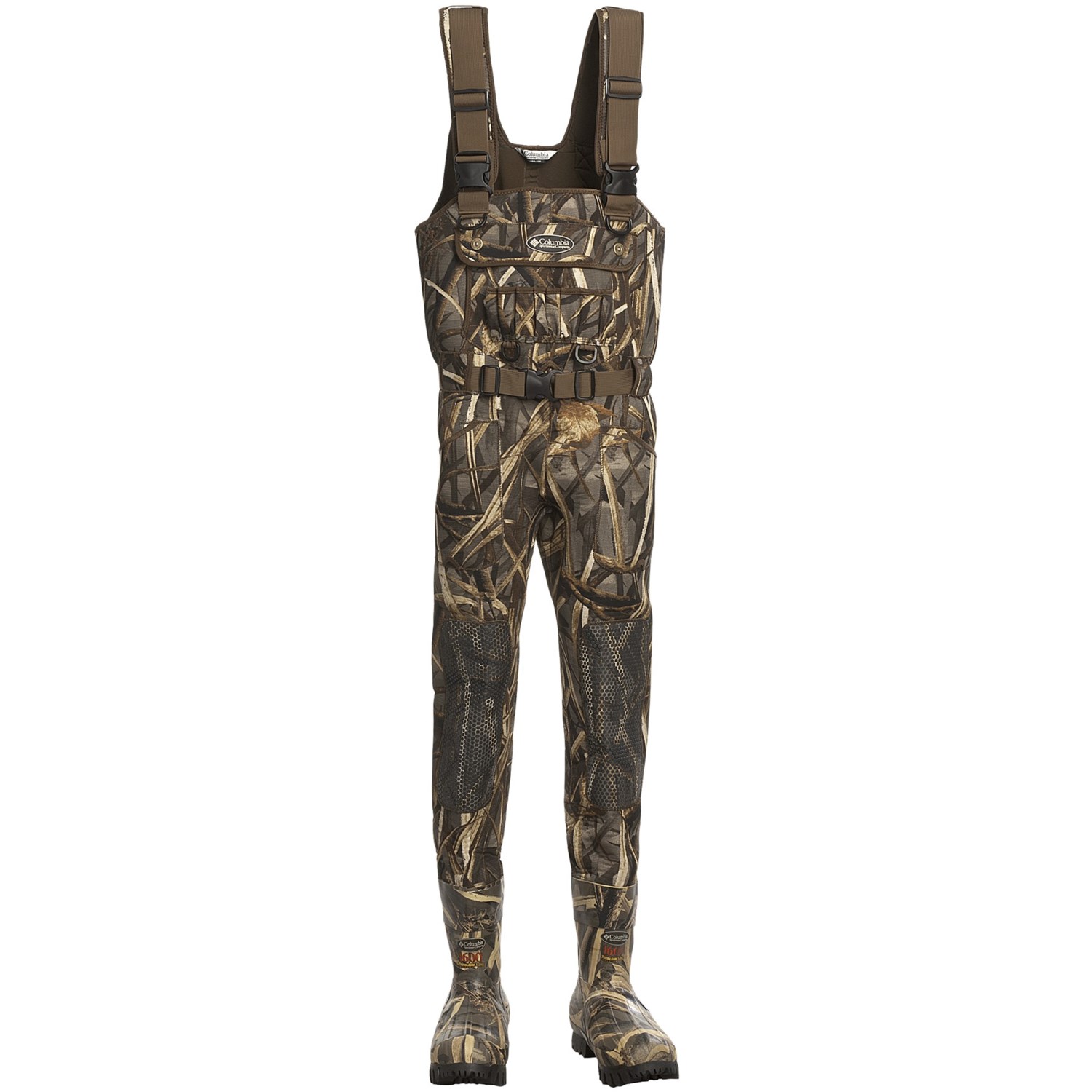 Columbia Quad Bootfoot Waders Size 7 1600g Thinsulate® - 5mm Duck