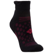 Columbia Sportswear Ravenice Micro Tab Socks - Merino Wool, Below-the-Ankle (For Women) in Black/Bright Rose - Closeouts