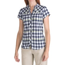 Columbia Sportswear Rolling Hills Plaid Shirt - Short Sleeve (For Women) in White - Closeouts