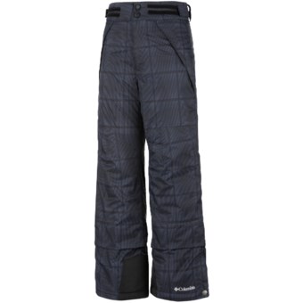 Columbia Sportswear Ryder Warmth Omni-Tech® Omni-Heat® Snow Pants - Waterproof (For Boys) in Black Ombre Plaid