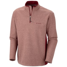 Columbia Sportswear Schuss Pullover Shirt - Zip Neck, Long Sleeve (For Men) in Red Element - Closeouts
